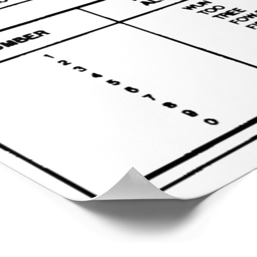 Alfabet, Numbers Morse Code Chart Ham Poster (Hoek)