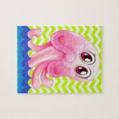 Alfabet O voor octopus puzzel met geschenkdoos (Horizontaal)