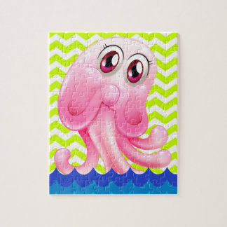 Alfabet O voor octopus puzzel met geschenkdoos Legpuzzel
