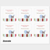 Alfabet Oerwoud soep (walvis) SQUARE Favor Sticker (Vel)