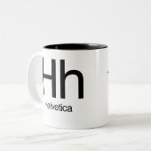 Alfabet of Typography Mok - Helvetica (Voorkant links)