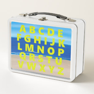 Alfabet op de Ocean Scene Lunch Box
