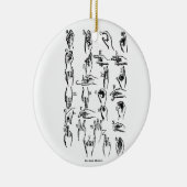 Alfabet-Ornament voor gebarentaal Keramisch Ornament (Rechts)