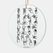 Alfabet-Ornament voor gebarentaal Keramisch Ornament (Links)