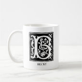 Alfabet, ornamentaal B Monogrammen Koffiemok (Links)