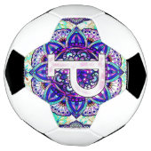 Alfabet P mandala Voetbal (Gedraaid)