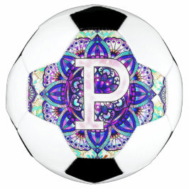 Alfabet P mandala Voetbal