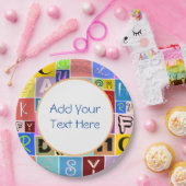 Alfabet Papieren Bordje (Feest)