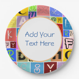 Alfabet Papieren Bordje