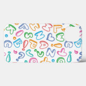 alfabet-patroon Case-Mate iPhone case (Achterkant (horizontaal))