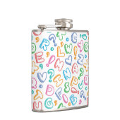 alfabet-patroon heupfles (Rechts)