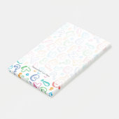 alfabet-patroon post-it® notes (Schuin)