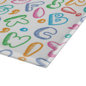 alfabet-patroon snijplank (Hoek)