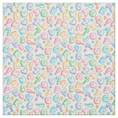 alfabet-patroon stof (Swatch)