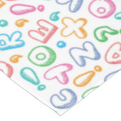 alfabet-patroon tafelkleed (Gekanteld)