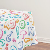 alfabet-patroon tafelkleed (Voorbeeld)