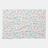 alfabet-patroon theedoek (Horizontaal)