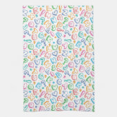 alfabet-patroon theedoek (Verticaal)