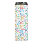 alfabet-patroon thermosbeker (Achterkant)