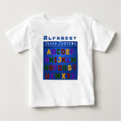 Alfabet Pattern Jeans Texture personaliseren (Voorkant)