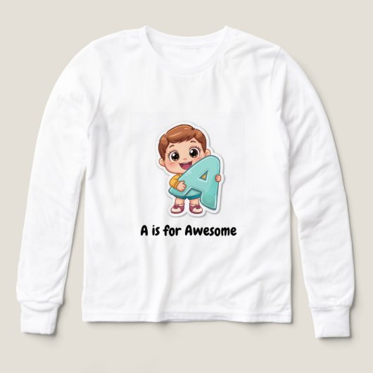 Alfabet Positief Kids Ontwerp – A is voor Awesome (Voorkant)