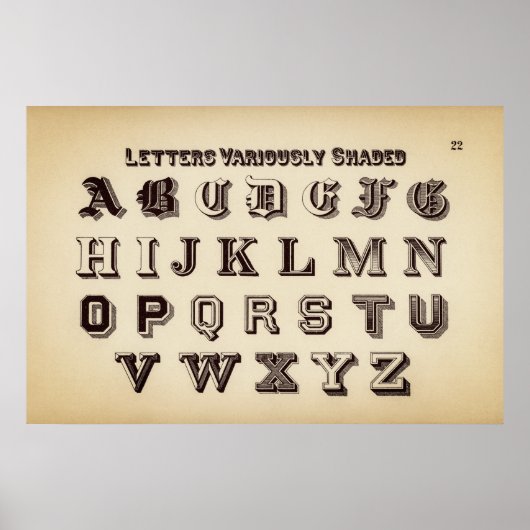  alfabet poster (Voorkant)