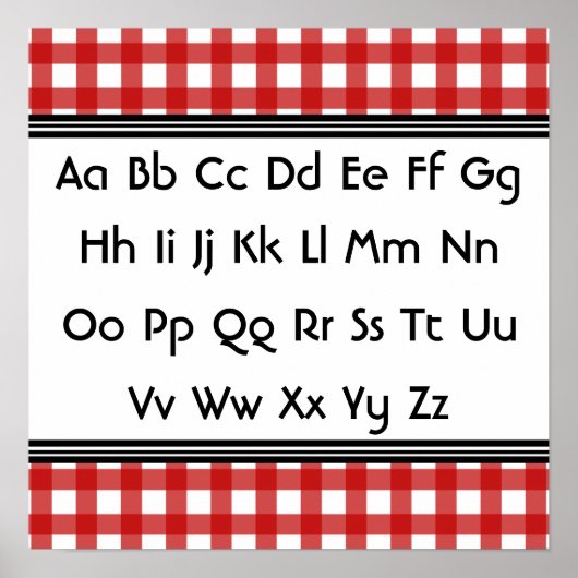 Alfabet Poster (Voorkant)