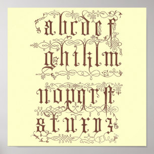 Alfabet poster