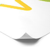 Alfabet poster met zonnige kleuren (Hoek)