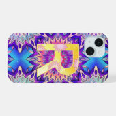 Alfabet R iPhone 15 Case (Achterkant horizontaal)