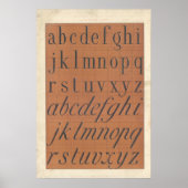 Alfabet (Romeinse Letters) Poster (Voorkant)