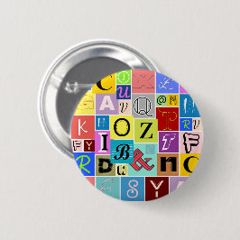 Alfabet Ronde Button 5,7 Cm