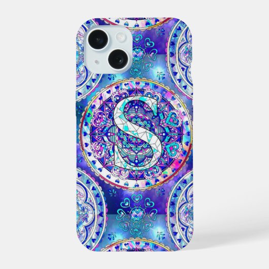 Alfabet S iPhone 15 Case (Achterkant)