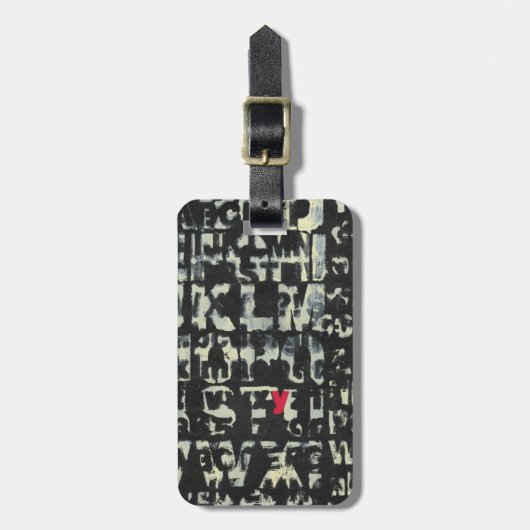 Alfabet schilderen door Norman Wyatt Bagagelabel (Voorkant verticaal)