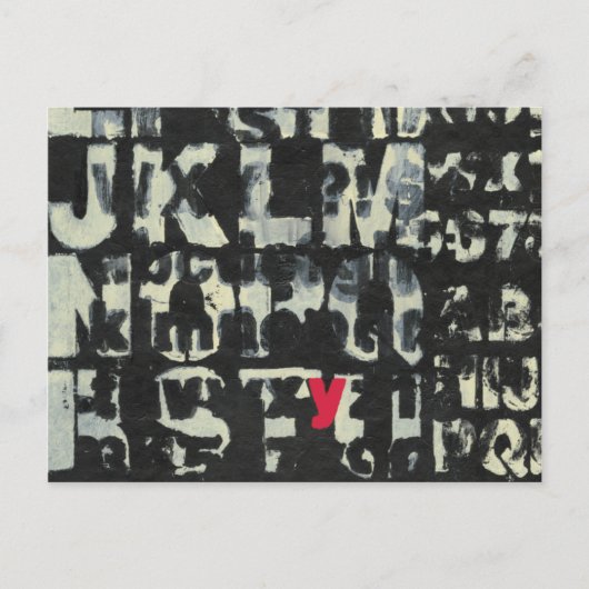 Alfabet schilderen door Norman Wyatt Briefkaart (Voorkant)