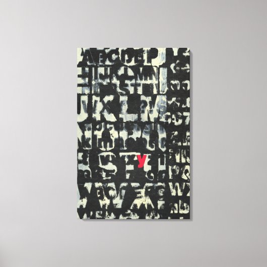 Alfabet schilderen door Norman Wyatt Canvas Afdruk (Voorkant)