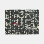 Alfabet schilderen door Norman Wyatt Fleece Deken (Voorkant (Horizontaal))