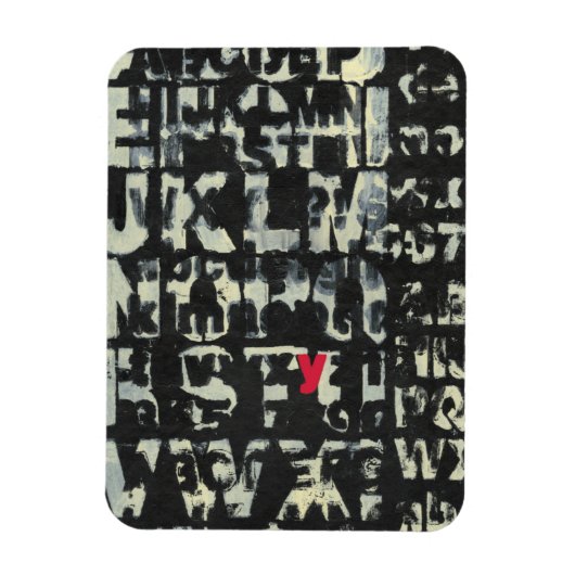 Alfabet schilderen door Norman Wyatt Magneet (Verticaal)