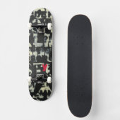 Alfabet schilderen door Norman Wyatt Persoonlijk Skateboard (Voorkant)