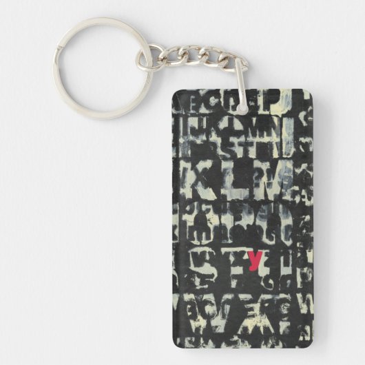 Alfabet schilderen door Norman Wyatt Sleutelhanger (Voorkant)