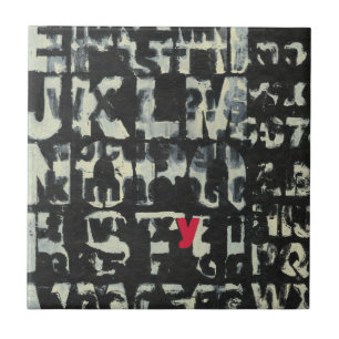 Alfabet schilderen door Norman Wyatt Tegeltje