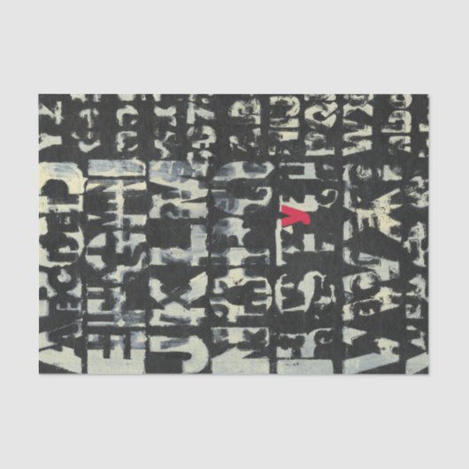 Alfabet schilderen door Norman Wyatt Tissuepapier (Voorkant)