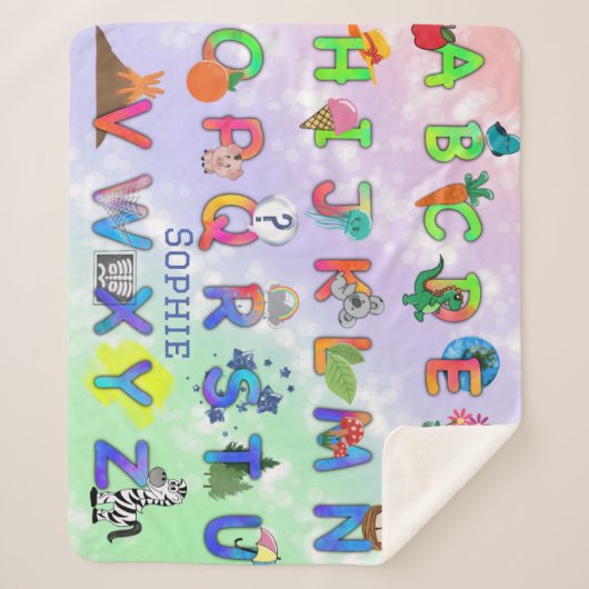 Alfabet Sherpa Deken (Voorkant)