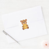 Alfabet sticker – B met beer (Envelop)