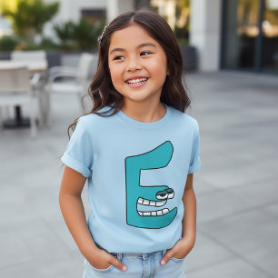 Alfabet T-shirt Letter E