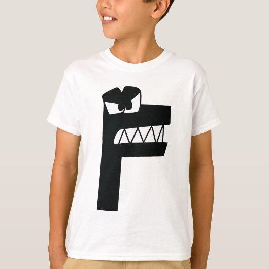 Alfabet T-Shirt Letter F (Voorkant)