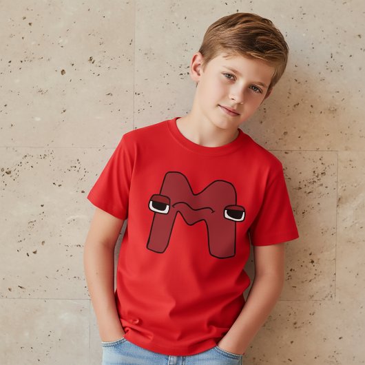 Alfabet T-shirt Letter M