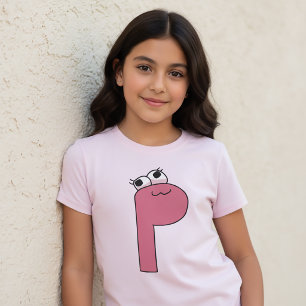Alfabet T-shirt Letter P