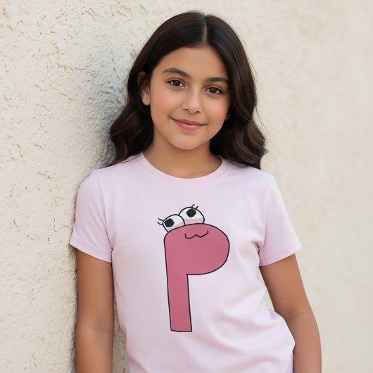 Alfabet T-shirt Letter P