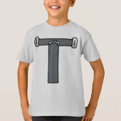 Alfabet T-shirt Letter T (Voorkant)